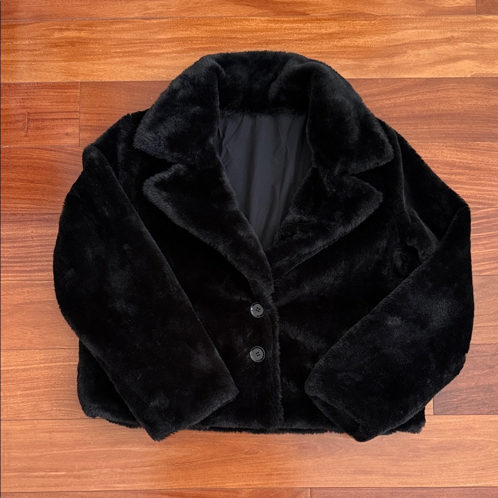 Maralyn & Me Black Teddy Jacket - Picture 2 of 8